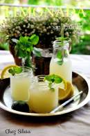 Limonada de lima, limón y menta {Sin azúcar} / Chez Silvia