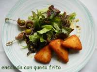   ENSALADA CON QUESO FRITO