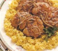   Ossobuco con arroz al azafrán