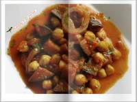   Garbanzos y berenjenas al curry