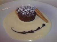   COULANT DE CHOCOLATE Y CREMA INGLESA