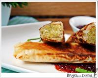 Brujita en la Cocina: Paquetitos de Camembert con salsa de arándanos