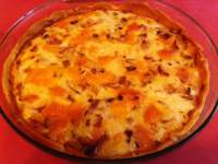   Quiche de bacon y champiñones