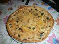   Quiche de calabacin y bacon