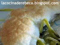   Bacalao con muselina de ajo