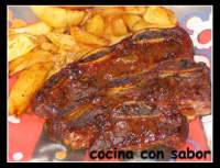   Churrasco lacado al horno
