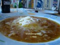   Sopa de cebolla con Idiazábal
