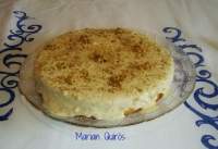   TARTA DE TURRON CON NATA Y NUECES