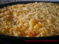   Arroz con Sepia, Gambas y Coliflor