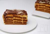 
CHOCOTORTA (TARTA DE GALLETAS Y DULCE DE LECHE)    