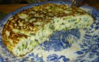 Tortilla de calabacin y queso  