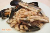   ALUBIAS BLANCAS CON NAVAJAS Y MEJILLONES 