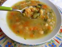   SOPA DE VERDURAS CON GARBANZOS