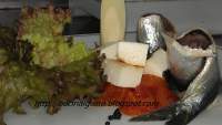 cocinalgusto: Sardinas marinadas, compota de papaya y queso tierno