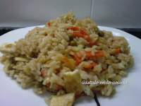   ARROZ TRES DELICIAS CON GAMBAS