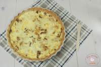 
Quiche de champiñones y queso Emmental  