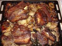   Costillas de ternera asadas al horno