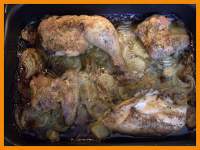   Pollo rustido al horno con patatas