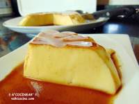 FLAN DE MANGO ( sin huevo y sin horno )  