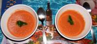   Gazpacho con manzana y sin pan