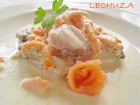   RAPE EN SALSA DE SALMÒN AHUMADO-Monkfish with smoked salmon sauce