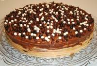   Tarta de obleas y chocolate