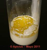 
Leche emulsionada (lactonesa) en sustitución de la clásica mahonesa  