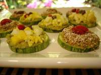   Canapés de zucchini con semillas de amaranto