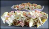   Barritas de chocolate blanco y chuches