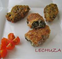   BACALADILLAS RELLENAS DE LACON CON GRELOS  Y UNAS 