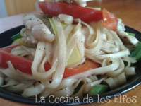   Wok de Fideos Chinos con Verduras y Cerdo