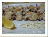   Brochetas de Sepia a la Plancha