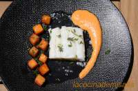   BACALAO CONFITADO CON SALMOREJO Y CALABAZA