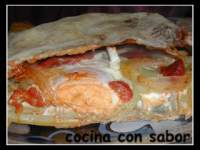   Calzone con sabor
