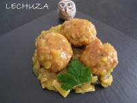   ALBÒNDIGAS AL CURRY CON ARROZ BASMATI