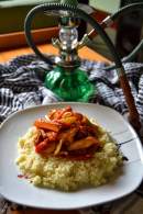   Cuscus con pollo al curry picante