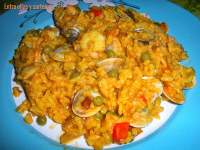   Arroz marinero con gambas y almejas