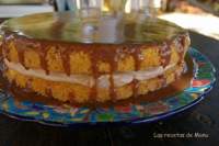   BIZCOCHO ESPONJOSO CON GANACHE DE CHOCOLATE CON LECHE