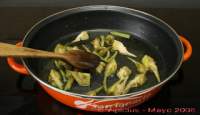 
Cogote de merluza con alcachofas y otras verduras  