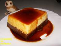   FLAN MOUSSE DE LIMON Y CHOCOLATE