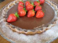   TARTA DE MASA QUEBRADA DE ALMENDRA CON GANACHE DE CHOCOLATE 