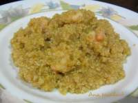   QUINOA CON CALABAZA Y GAMBITAS      