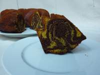   BIZCOCHO MARMOLADO DE CALABAZA Y CHOCOLATE (TRADICIONAL)