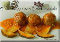   Albondigas con Boletus