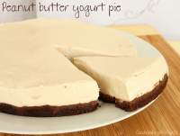   Peanut butter yogurt pie 

