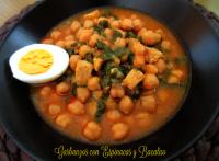 GARBANZOS CON ESPINACAS Y BACALAO  