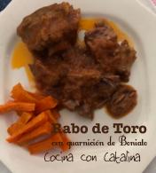   Rabo de Toro Estofado con Boniato de guarnición