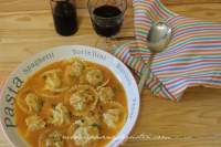   RAVIOLI DE POLLO Y PANCETA.