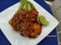   PATACONES CON CARNE DESMECHADA