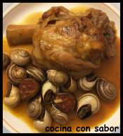   Codillo con caracoles (Olla rápida)
